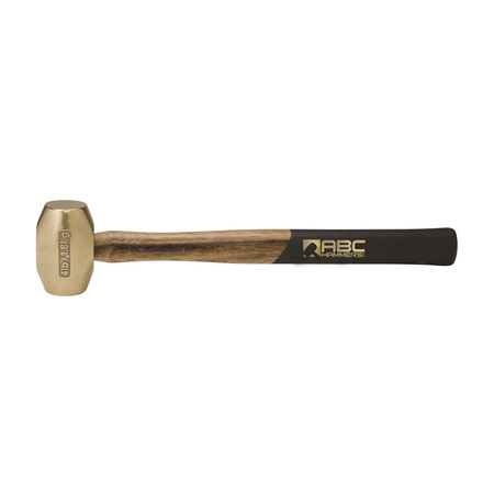ABC HAMMERS 4 lb. Brass Hammer with 15" Wood Handle ABC4BW